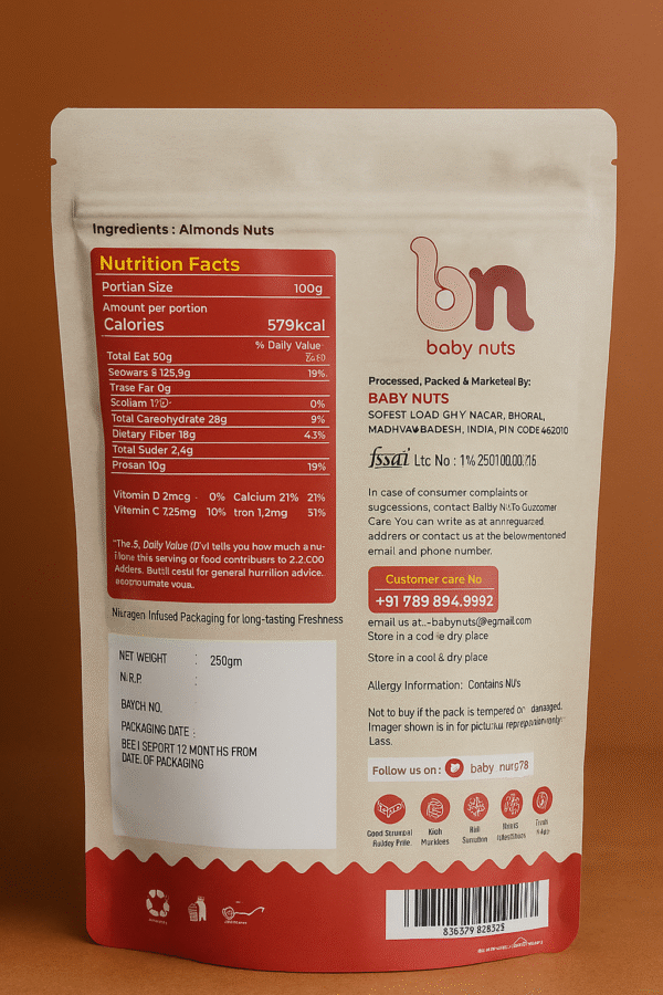 Whole Almonds 250g - Image 5